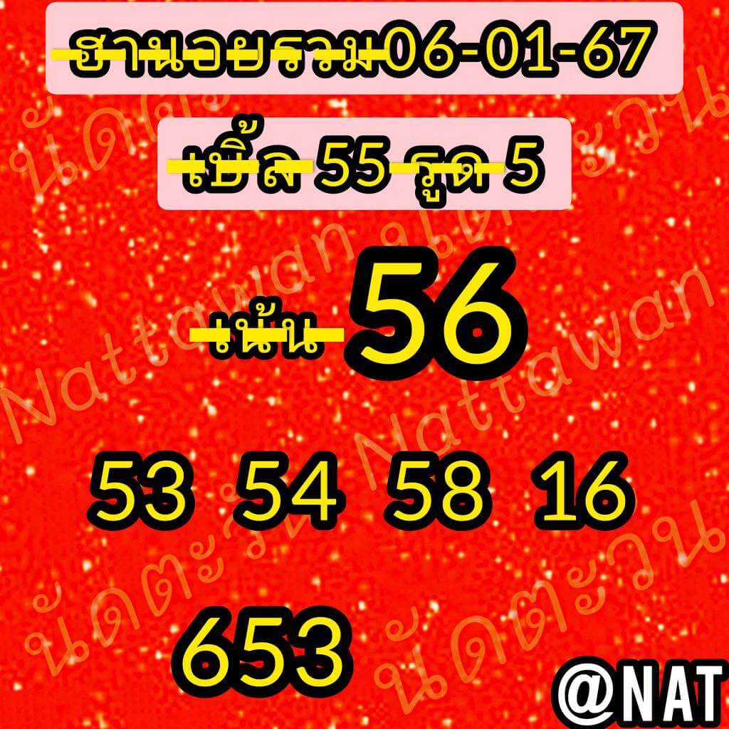 แนวทางหวยฮานอย 6/1/67 ชุดที่ 8