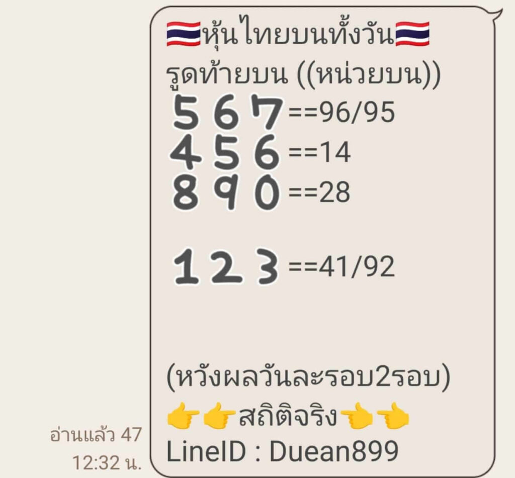 หวยหุ้นวันนี้ 2/2/67 ชุดที่ 2