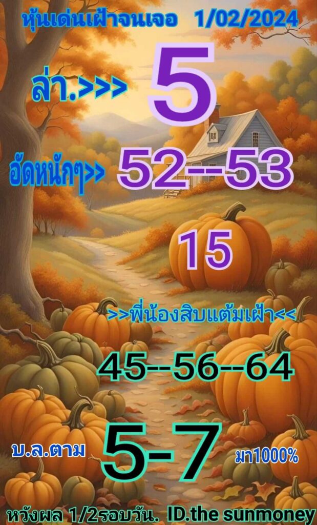 หวยหุ้นวันนี้ 1/2/67 ชุดที่ 2