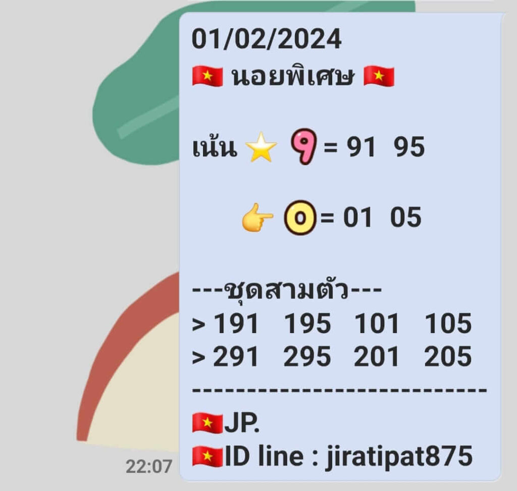 แนวทางหวยฮานอย 1/2/67 ชุดที่ 3