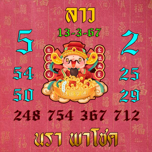 แนวทางหวยลาว 13/3/67 ชุดที่ 8