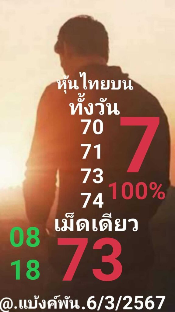 หวยหุ้นวันนี้ 6/3/67 ชุดที่ 2