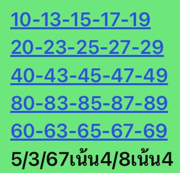 หวยหุ้นวันนี้ 5/3/67 ชุดที่ 6