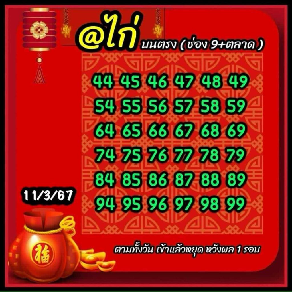 หวยหุ้นวันนี้ 11/3/67 ชุดที่ 6