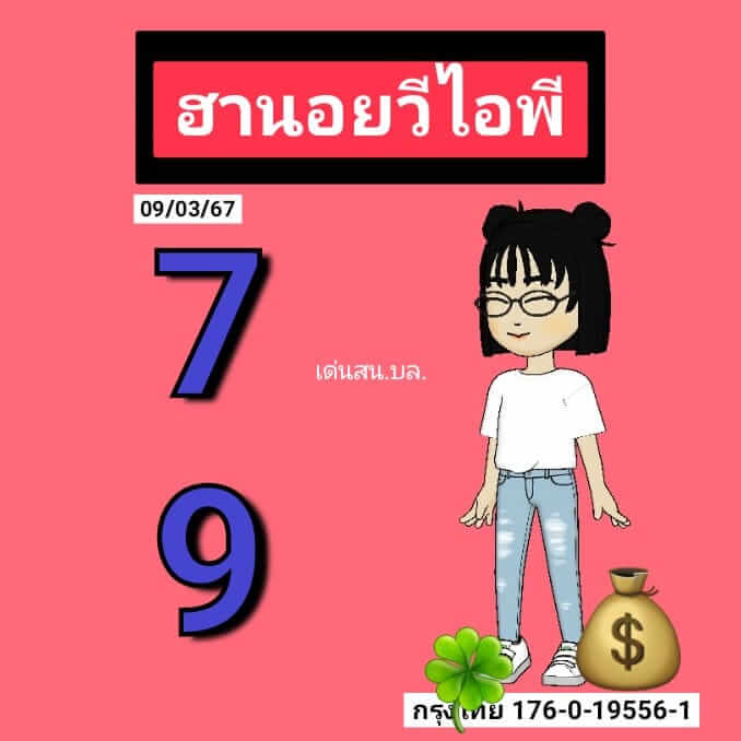 แนวทางหวยฮานอย 9/3/67 ชุดที่ 3